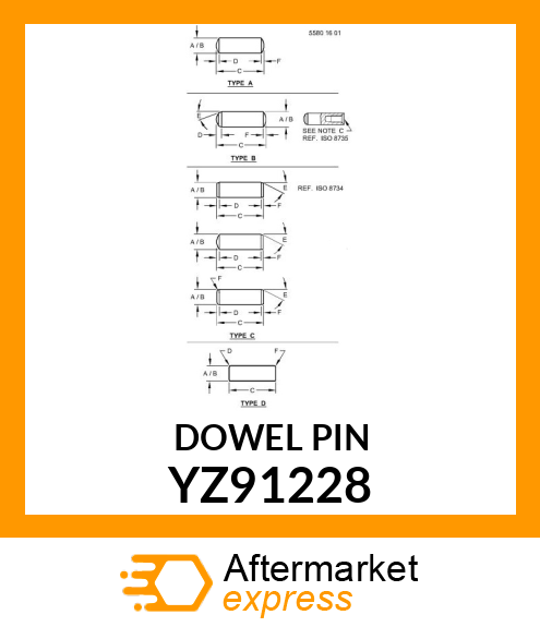 DOWEL PIN, DOWEL PIN YZ91228