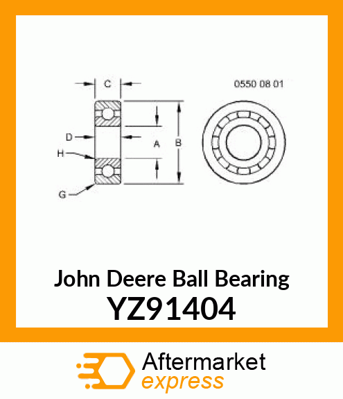 BALL BEARING, BALL BEARING YZ91404