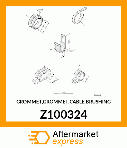 GROMMET,GROMMET,CABLE BRUSHING Z100324