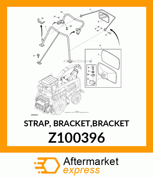 STRAP, BRACKET,BRACKET Z100396