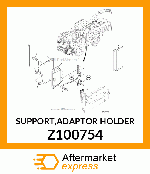 SUPPORT,ADAPTOR HOLDER Z100754