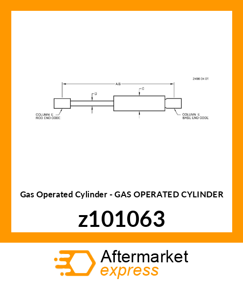 GAS OPERATED CYLINDER z101063