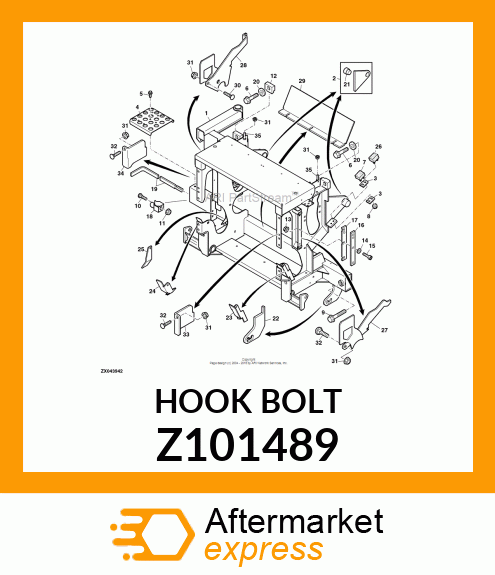 HOOK BOLT Z101489