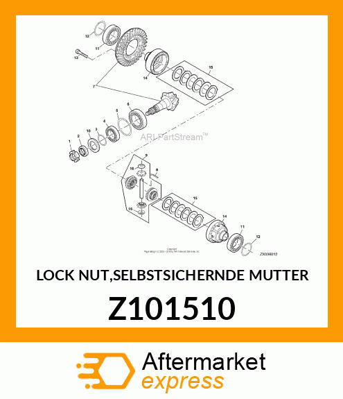 LOCK NUT,SELBSTSICHERNDE MUTTER Z101510