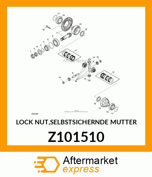 LOCK NUT,SELBSTSICHERNDE MUTTER Z101510