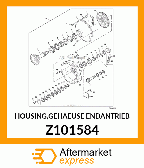 HOUSING,GEHAEUSE Z101584