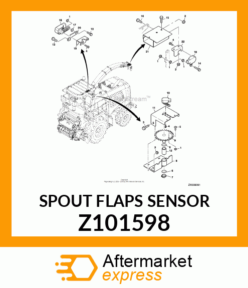 SPOUT FLAPS SENSOR Z101598