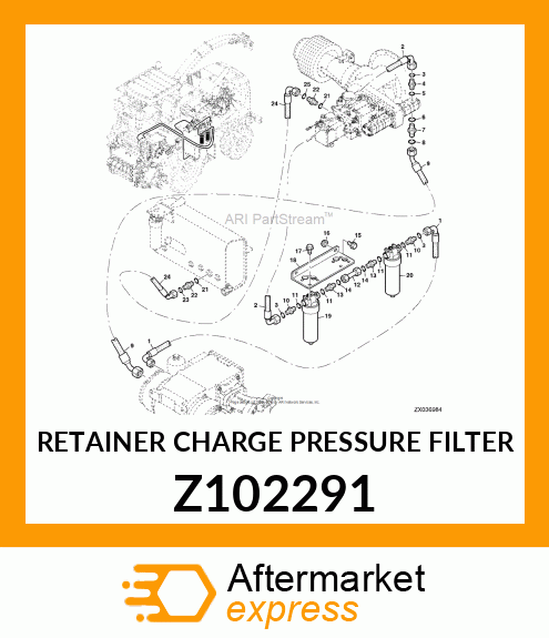 RETAINER CHARGE PRESSURE FILTER Z102291