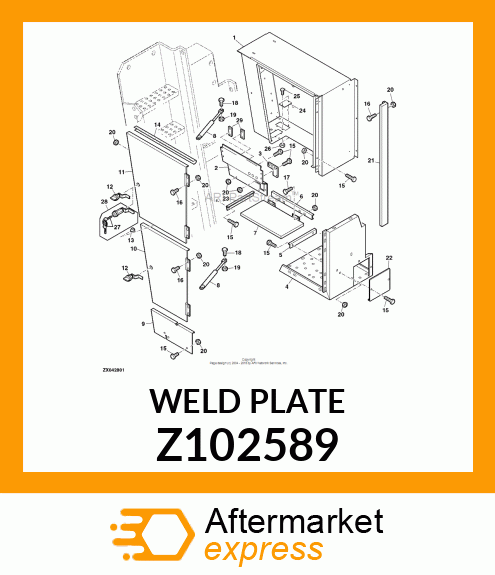 WELD PLATE Z102589