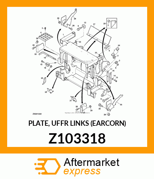 PLATE, UFFR LINKS (EARCORN) Z103318