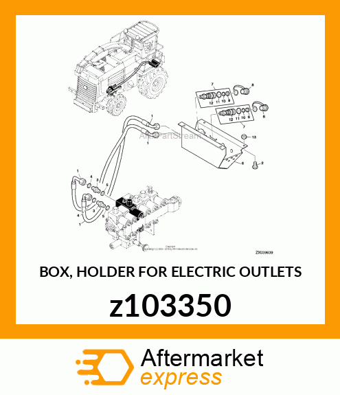 BOX, HOLDER FOR ELECTRIC OUTLETS z103350