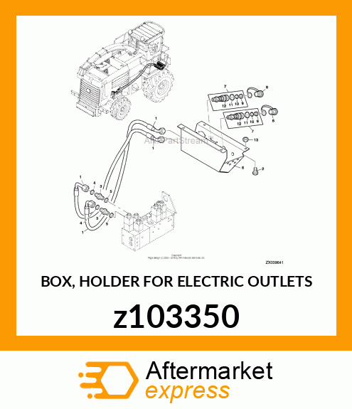 BOX, HOLDER FOR ELECTRIC OUTLETS z103350