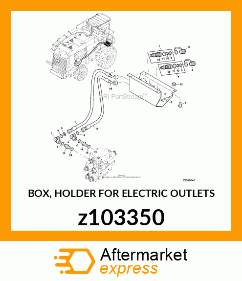 BOX, HOLDER FOR ELECTRIC OUTLETS z103350