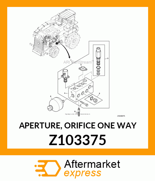 APERTURE, ORIFICE ONE WAY Z103375