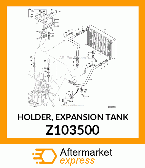 HOLDER, EXPANSION TANK Z103500