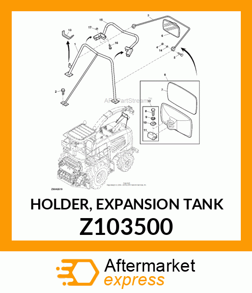 HOLDER, EXPANSION TANK Z103500