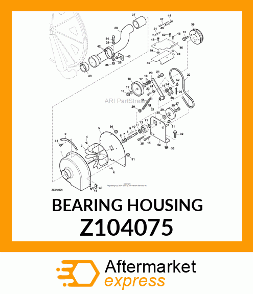 BEARING HOUSING W/O BEARING Z104075