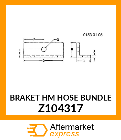 BRAKET HM HOSE BUNDLE Z104317