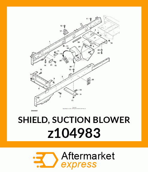 SHIELD, SUCTION BLOWER z104983