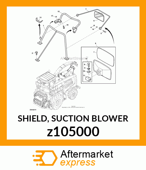 SHIELD, SUCTION BLOWER z105000