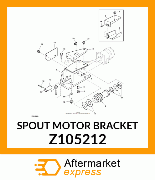 SPOUT MOTOR BRACKET Z105212