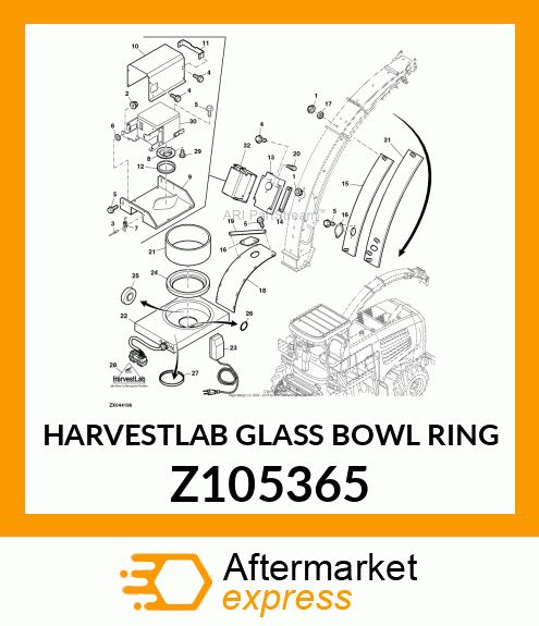 HARVESTLAB GLASS BOWL RING Z105365