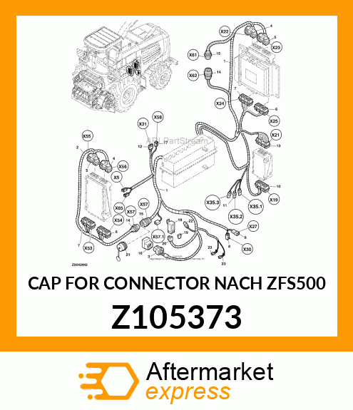 CAP FOR CONNECTOR NACH ZFS500 Z105373