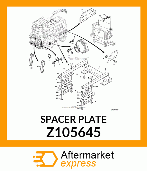 SPACER PLATE Z105645