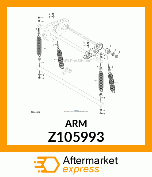ARM, ARM LINKS VORPRESSWALZEN Z105993