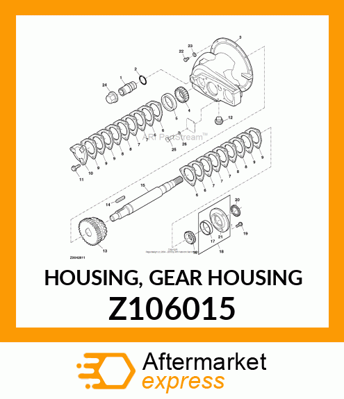 HOUSING, GEAR HOUSING Z106015