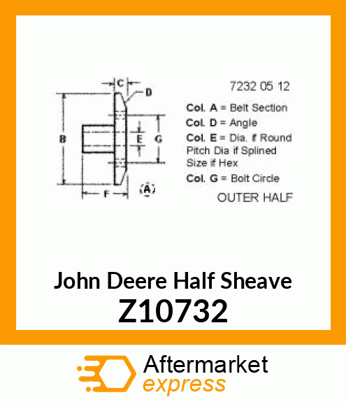 Half Sheave Z10732