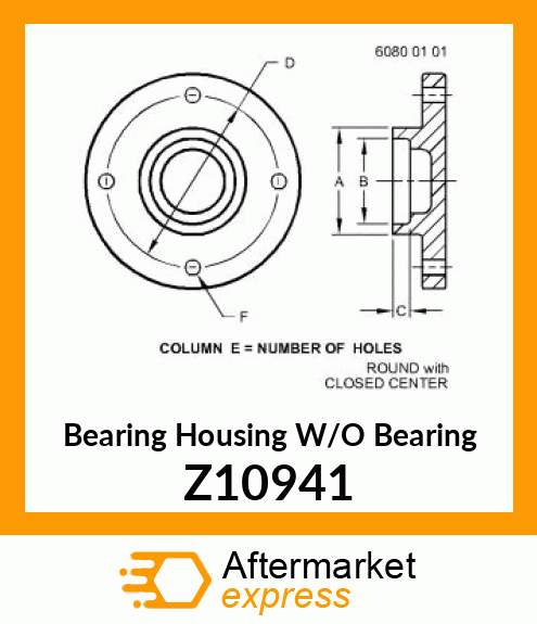 Bearing Housing W/O Bearing Z10941