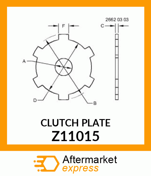 CLUTCH PLATE Z11015