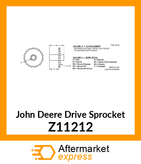DRIVE SPROCKET Z11212