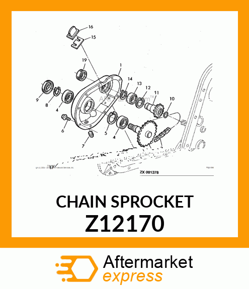 CHAIN SPROCKET Z12170