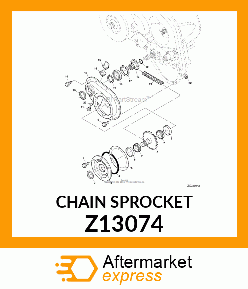 CHAIN SPROCKET Z13074