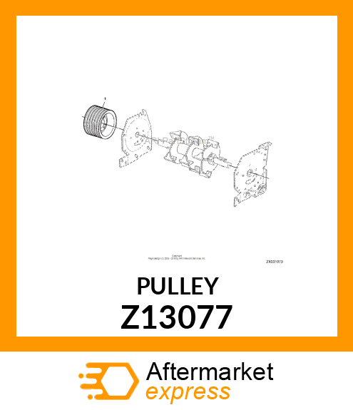 PULLEY, RIEMENSCHEIBE,GEBLAESE,1800 Z13077