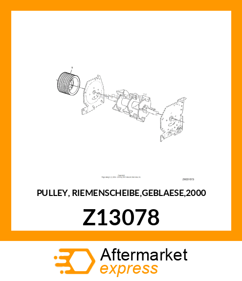 PULLEY, RIEMENSCHEIBE,GEBLAESE,2000 Z13078
