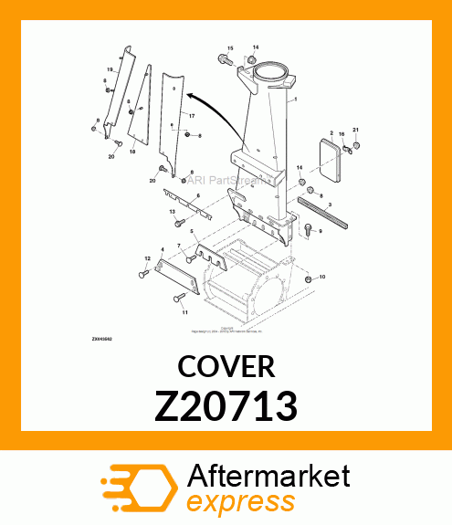 COVER, COVER, BLOWER Z20713
