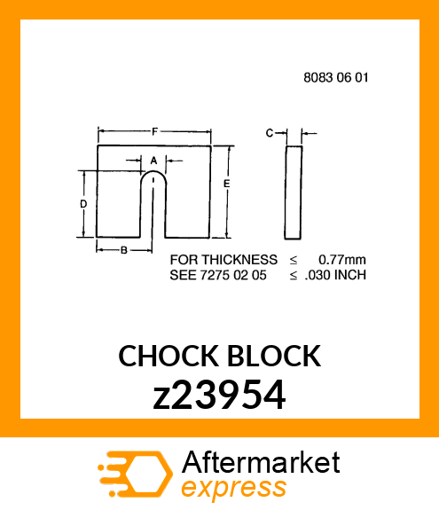 CHOCK BLOCK z23954