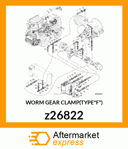 WORM GEAR CLAMP(TYPE"F") z26822