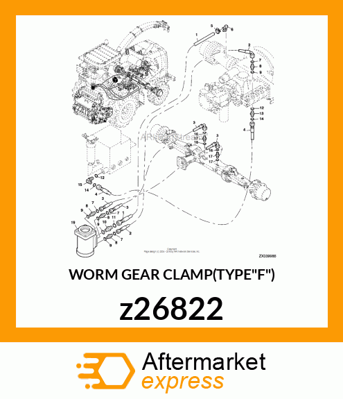 WORM GEAR CLAMP(TYPE"F") z26822