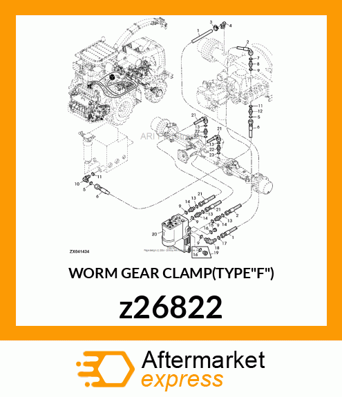 WORM GEAR CLAMP(TYPE"F") z26822