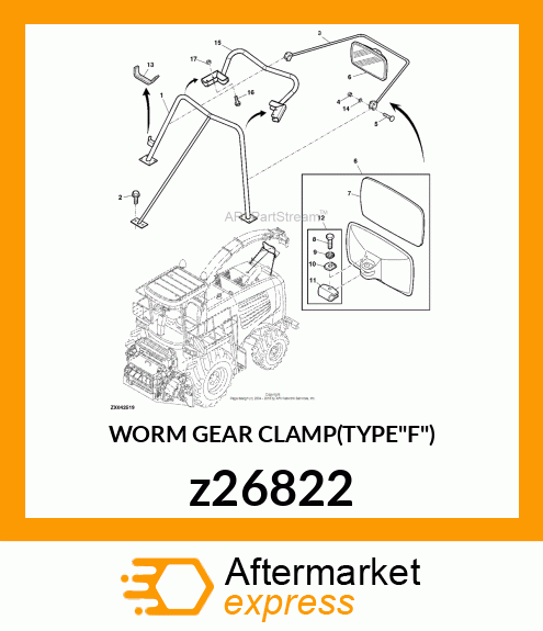 WORM GEAR CLAMP(TYPE"F") z26822