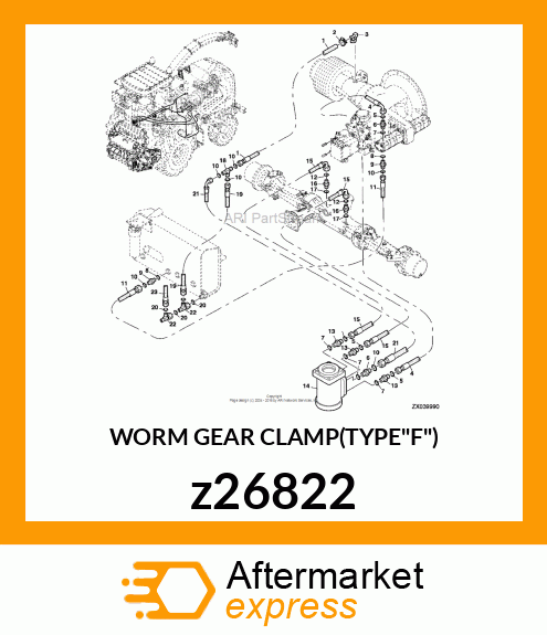 WORM GEAR CLAMP(TYPE"F") z26822