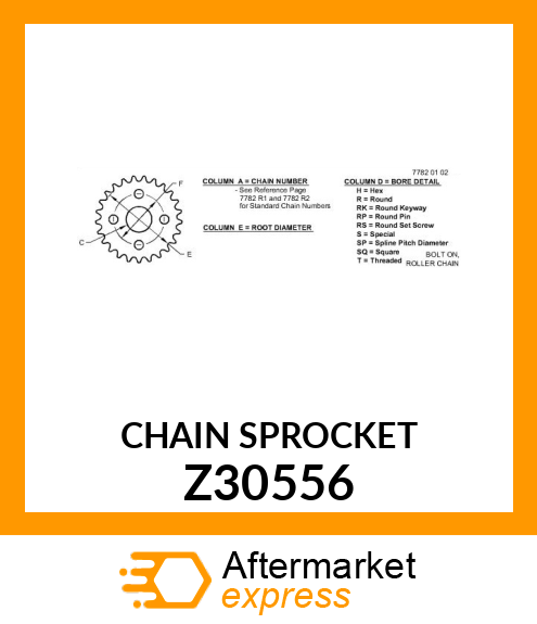 Chain Sprocket Z30556