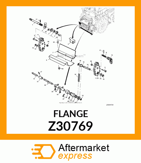 PRESSED FLANGED HOUSING Z30769