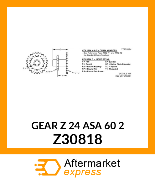 GEAR Z 24 ASA 60 2 Z30818