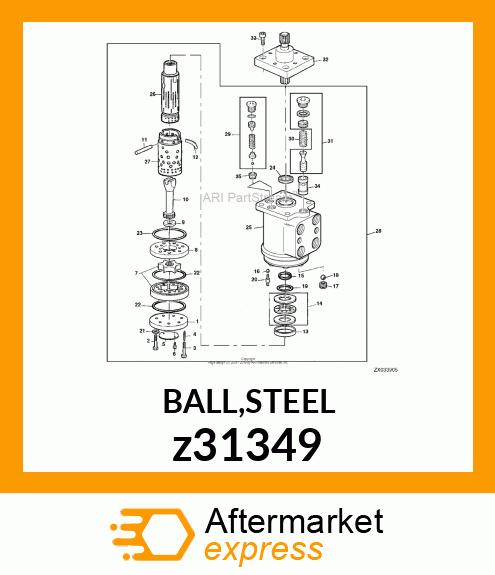 BALL,STEEL z31349