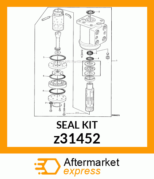 z31452 - SEAL KIT fits John Deere | Price: $59.11